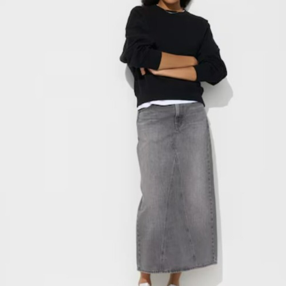 Uniqlo Denim Panel Long Skirt - Picture 11 of 12